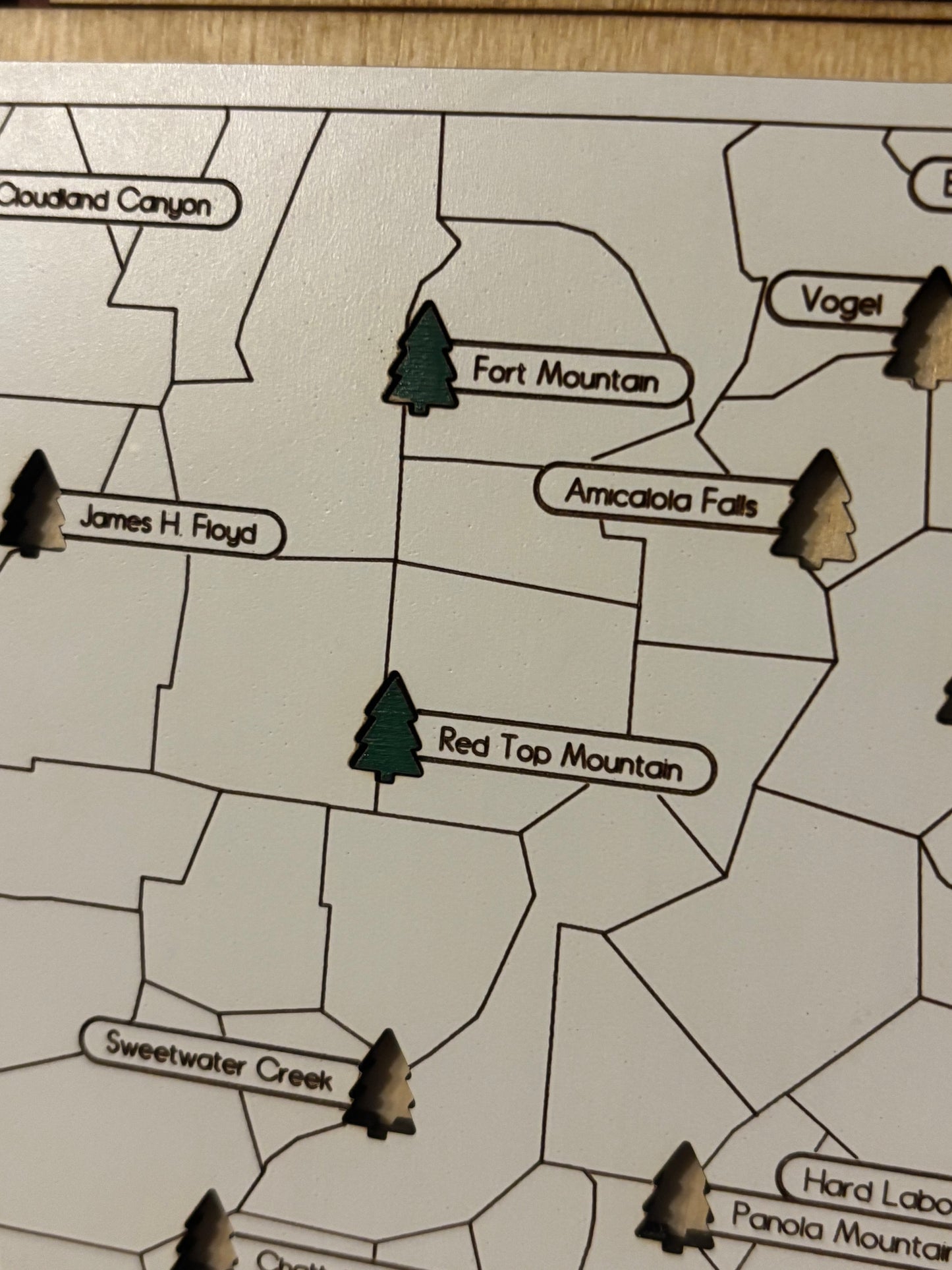 Georgia State Park Travel Map