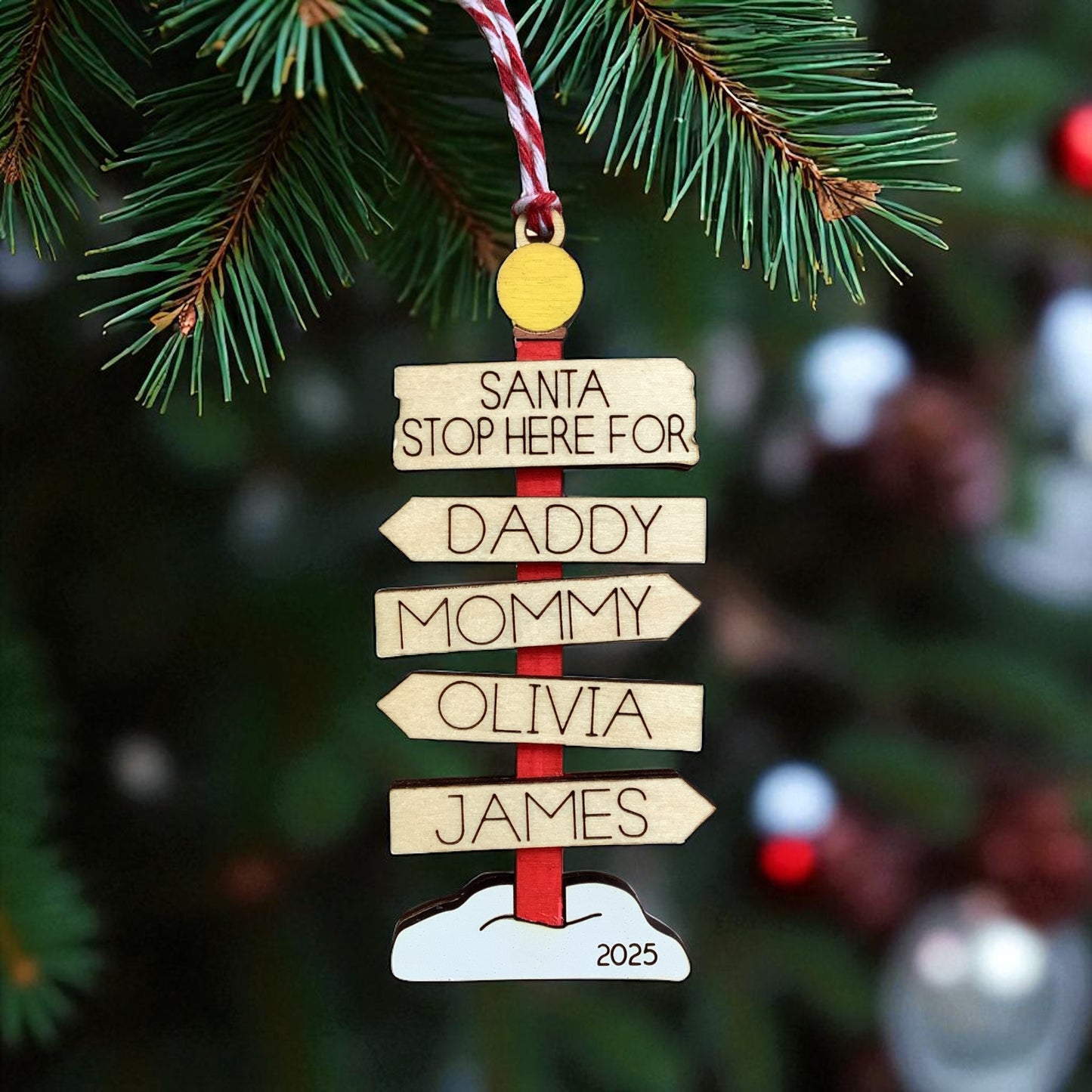 North Pole Family Ornament