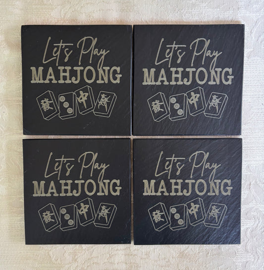 Slate Mahjong Coasters
