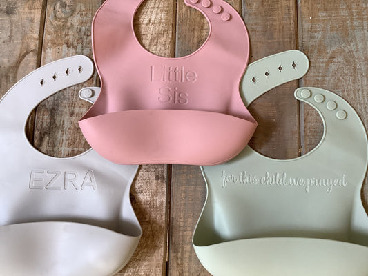 Personalized Silicone Baby Bib