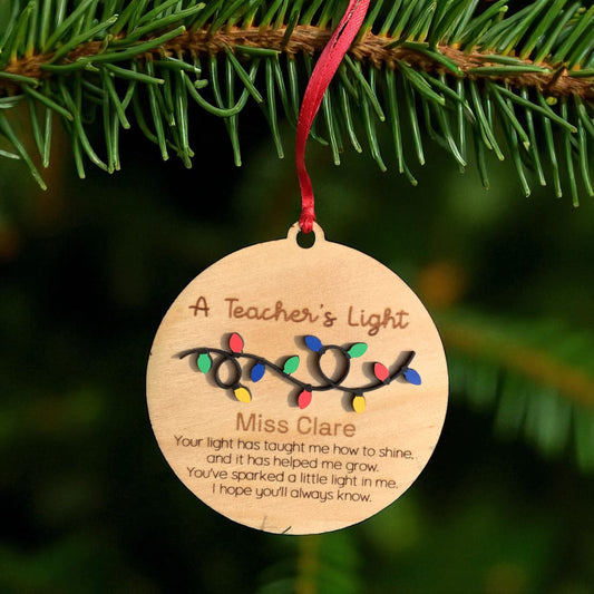 Teacher Light Ornament