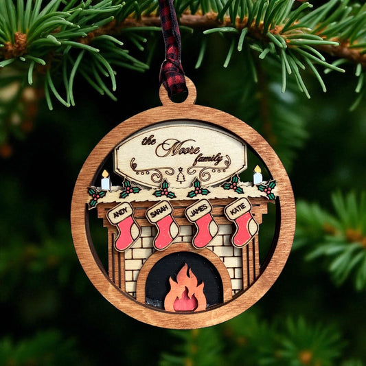 Personalized Fireplace Ornament