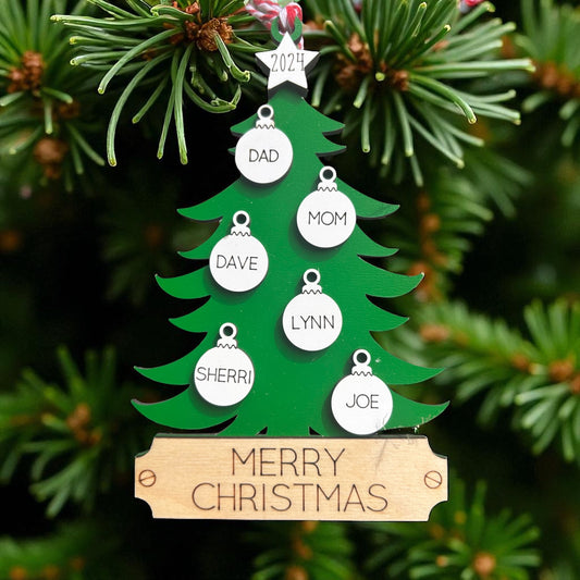 Family Christmas Tree Ornament
