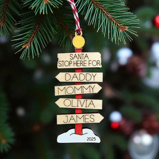 North Pole Family Ornament